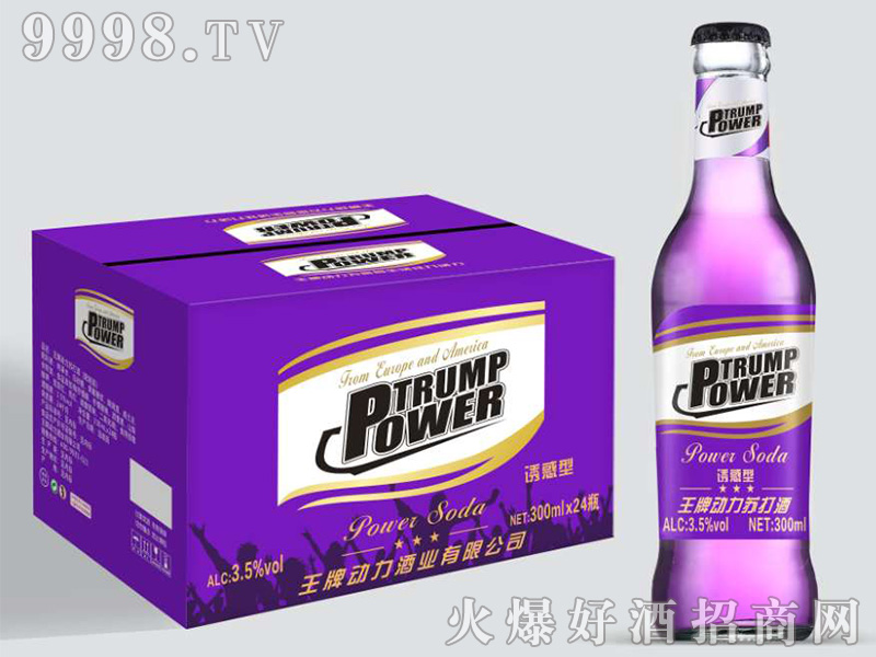 王牌动力苏打酒诱惑型紫3.5°300ml